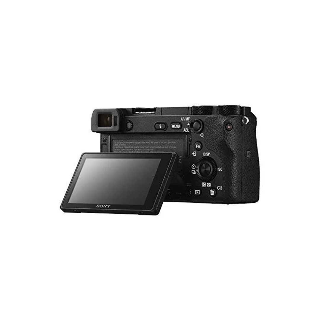 Used Sony Alpha ILCE-6500 mirrorless camera with E PZ 16-50mm f/3.5-5.6 OSS lens available at Camera Club