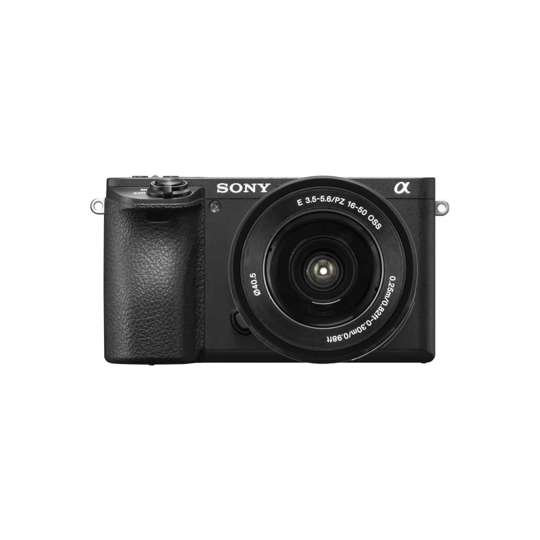 Used Sony Alpha ILCE-6500 mirrorless camera with E PZ 16-50mm f/3.5-5.6 OSS lens available at Camera Club