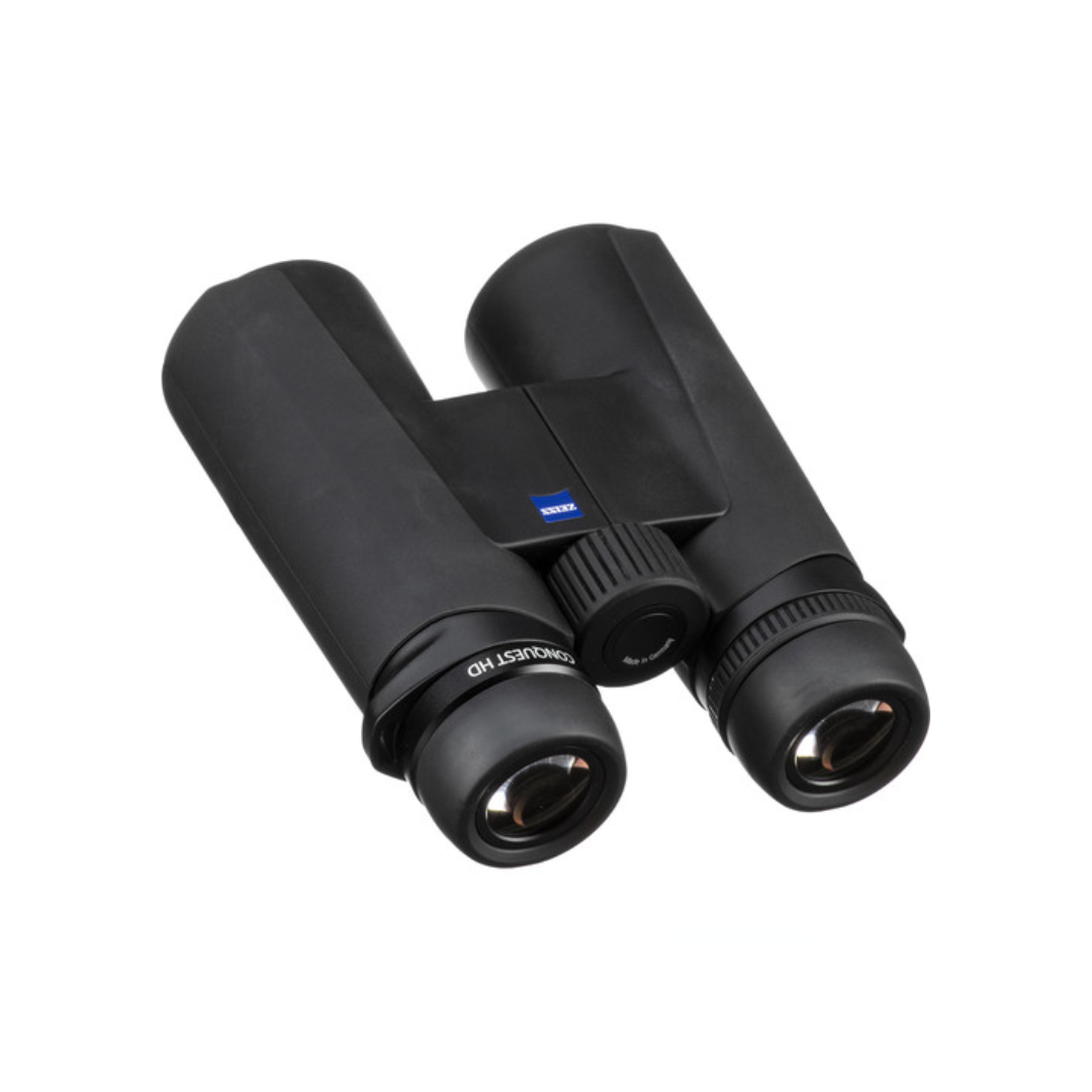 Unboxed ZEISS Conquest HD 10x42 Binoculars with premium optics for birdwatching, wildlife observation, hunting, and outdoor adventures, available at Camera Club.