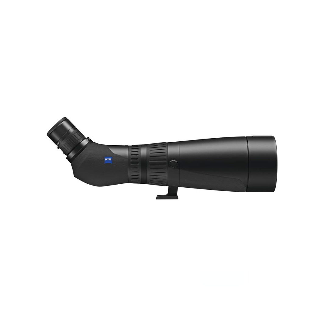 Unboxed ZEISS Victory Harpia 95 Angled Spotting Scope with 95mm objective lens for premium birdwatching, wildlife observation, and long-range nature viewing at Camera Club.