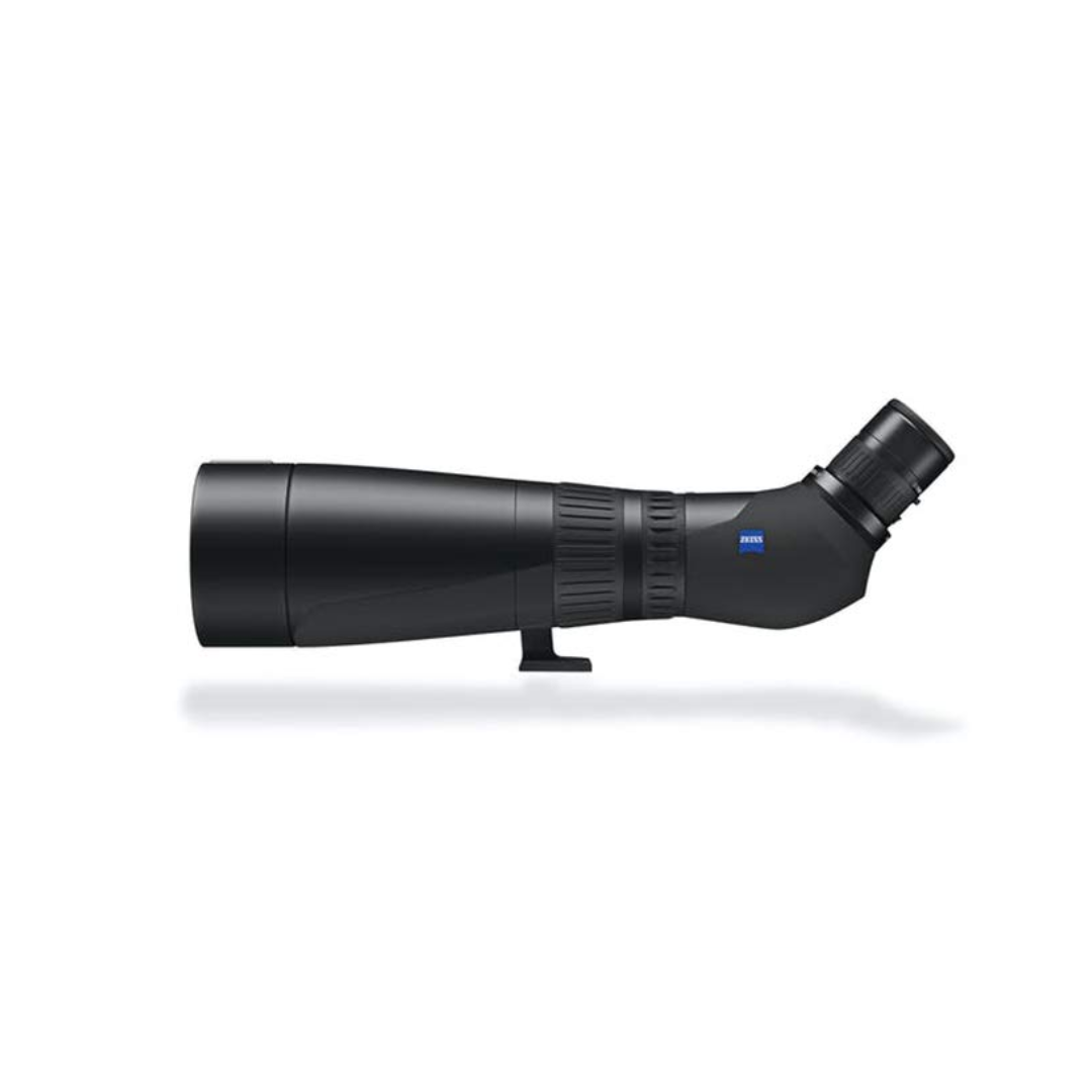 Unboxed ZEISS Victory Harpia 95 Angled Spotting Scope with 95mm objective lens for premium birdwatching, wildlife observation, and long-range nature viewing at Camera Club.