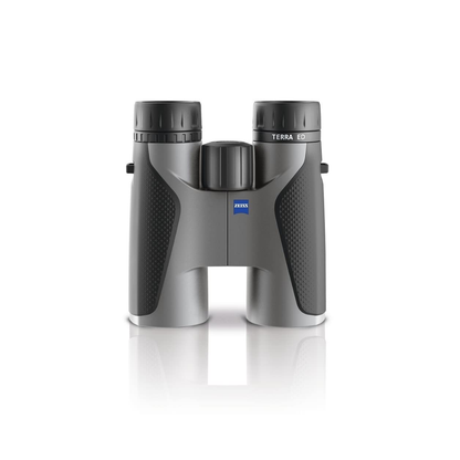 Demo ZEISS Terra ED 8x42 Binoculars in Black/Grey with ED glass for bright, sharp viewing. Available at Camera Club.