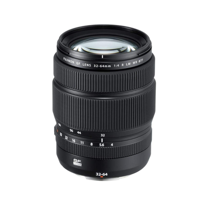 Fujifilm GF 32-64mm f/4 R LM WR standard zoom lens for GFX medium format camera