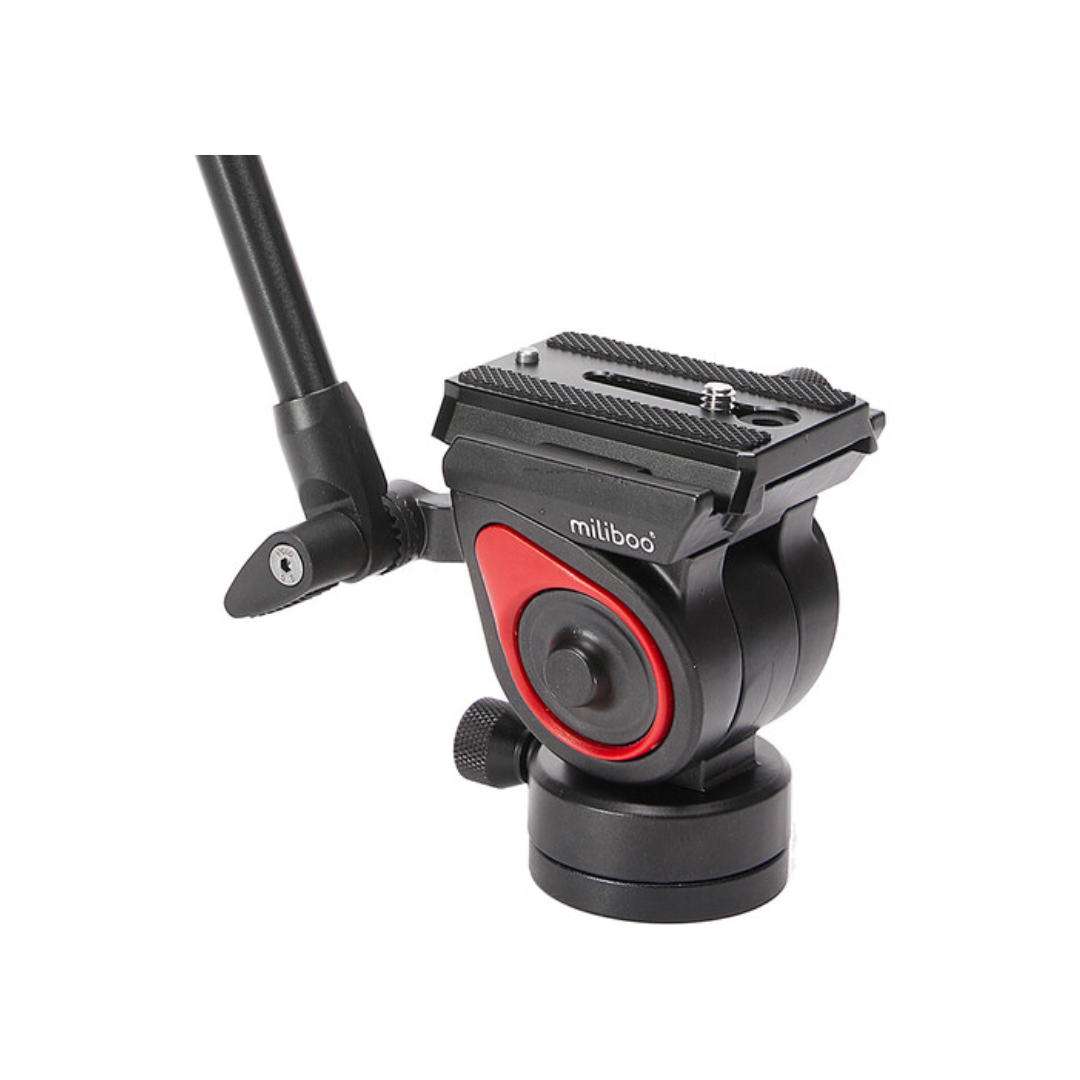 MUF Professional Fluid Head mounted on tripod for smooth video shooting available at Camera Club India