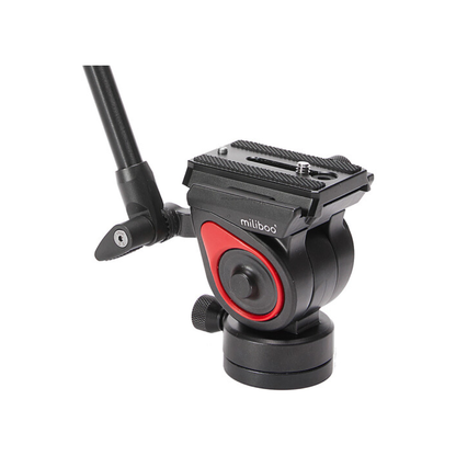 MUF Professional Fluid Head mounted on tripod for smooth video shooting available at Camera Club India