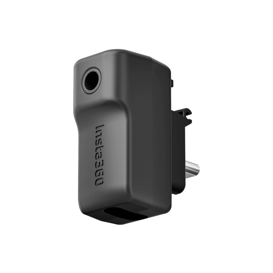 Insta360 X3 Mic Adapter CINSBAQ/A-X3 for connecting an external microphone to the Insta360 X3 camera.