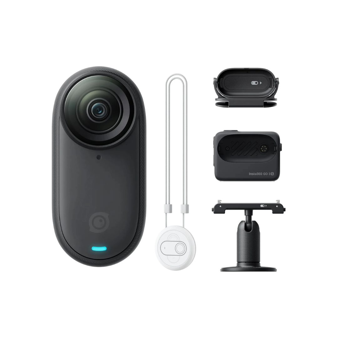 UNBOXED Insta360 GO 3S 128GB Black sports and action camera available at Camera Club