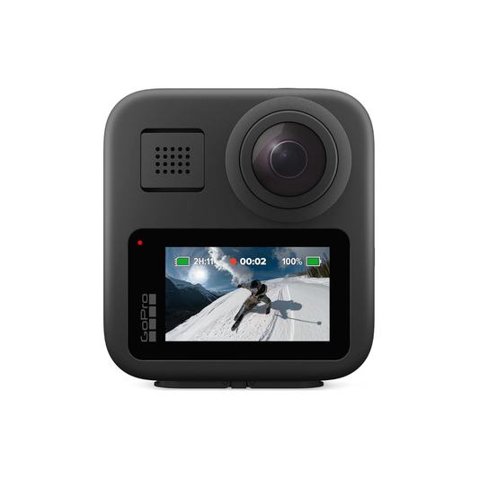 Unboxed GoPro MAX 360° 5.6K30 HD video sports and action camera available at Camera Club.