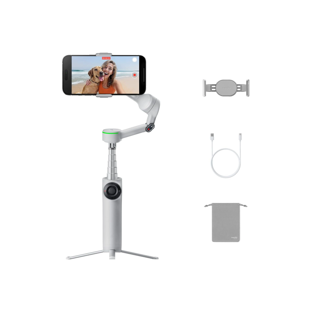 UNBOXED Insta360 Flow 2 Pro Standard Gray smartphone gimbal stabilizer