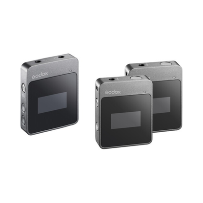 Godox MoveLink M2 wireless microphone unboxed kit for camera audio recording, ideal for vlogging and filmmaking