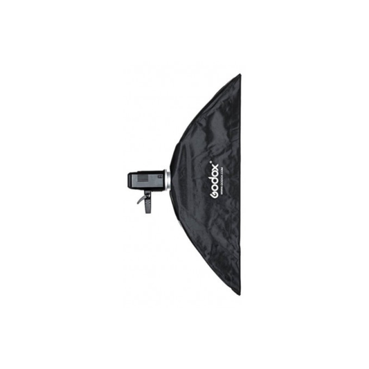 Unboxed Godox SB-FW35160 strip softbox with grid and Bowens mount for studio flash lighting setup at Camera Club