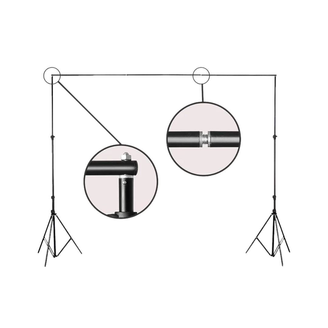 HIFFIN 9x9ft Studio Background Support Kit