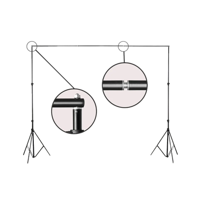 HIFFIN 9x9ft Studio Background Support Kit