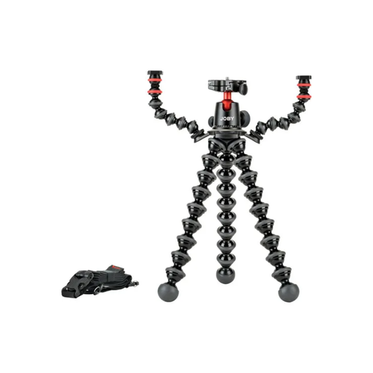 Unboxed Joby GorillaPod Rig JB01522-BWW flexible camera rig in black and charcoal for vlogging, DSLR, mirrorless cameras, microphones, and LED accessories