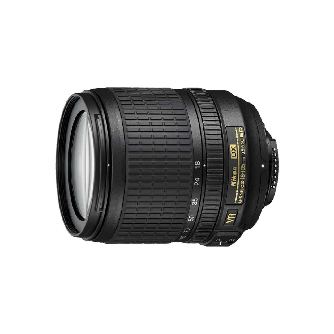 Used Nikon AF-S DX 18-105mm f/3.5-5.6G ED VR zoom lens for Nikon DSLR cameras at Camera Club