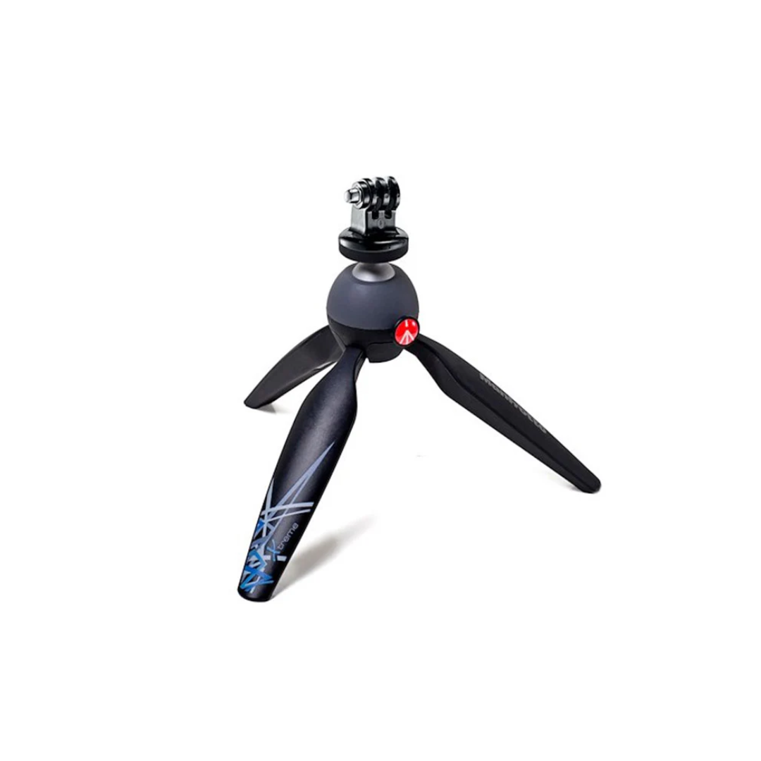 Unboxed Manfrotto PIXI Mini Tripod MKPIXIEX-BK with GoPro Adapter for Action Cameras