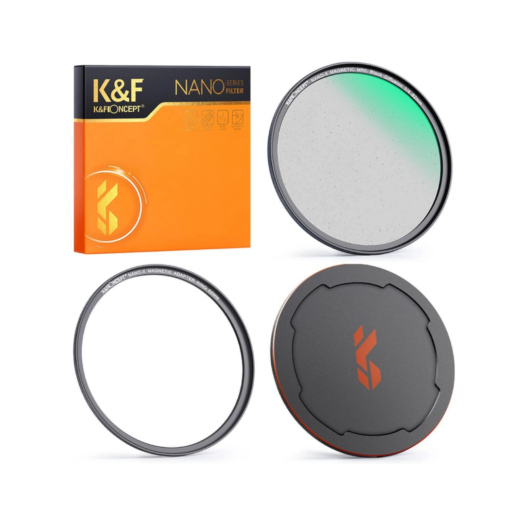 K&F Concept Nano-X Black Mist 1/4 Filter for soft cinematic glow