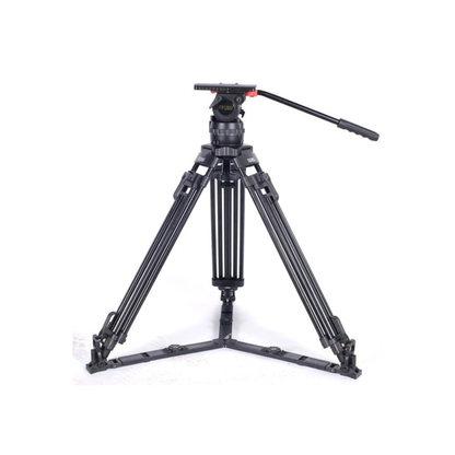 TS150AL/CF aluminum and carbon fiber tripod kit with fluid head for professional video shooting