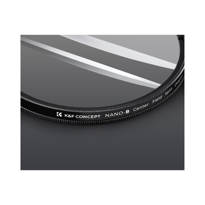 K&F Centerfield 82MM Split Diopter Filter attached to camera lens