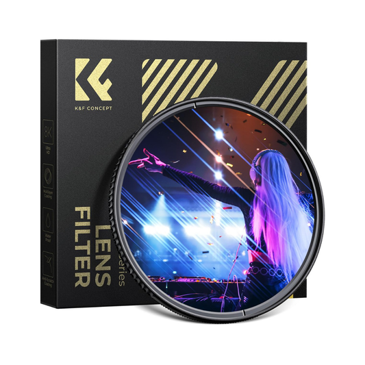 K&F Concept Blue Streak Filter 82mm for cinematic blue light streak effects on lenses