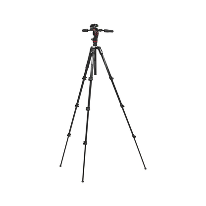 Manfrotto Befree 3-Way Live Advanced Tripod with fluid video head for smooth panning and compact travel design