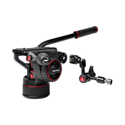 Manfrotto Nitrotech N8 fluid video head with 535 tripod for professional filmmaking and smooth camera movements