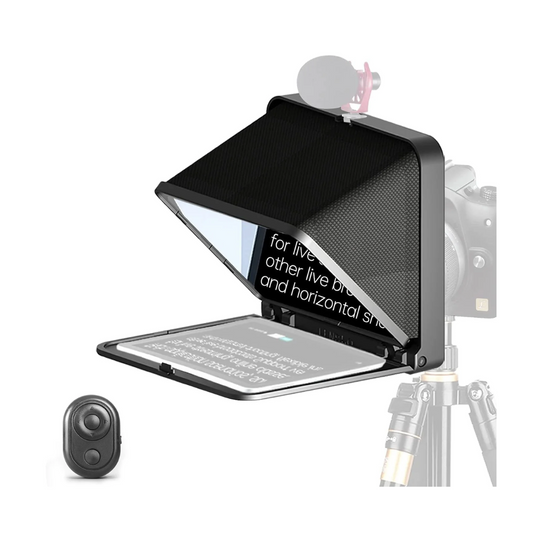 LENSGO TC7 8” Teleprompter for iPad Tablet Smartphone DSLR Camera