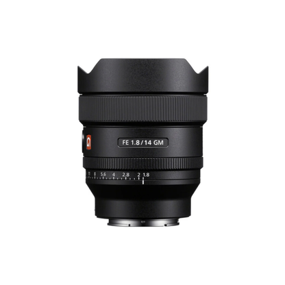 Sony FE 14mm f1.8 GM ultra wide prime lens for Sony E mount