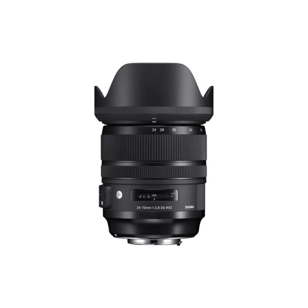 Sigma 24-70mm f/2.8 DG OS HSM Art Lens for Nikon F mount standard zoom lens front view