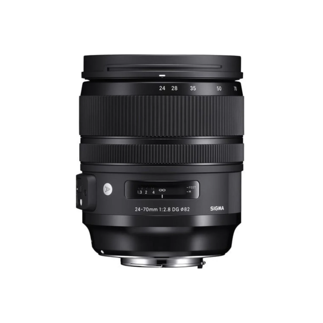 Sigma 24-70mm f/2.8 DG OS HSM Art Lens for Nikon F mount standard zoom lens front view