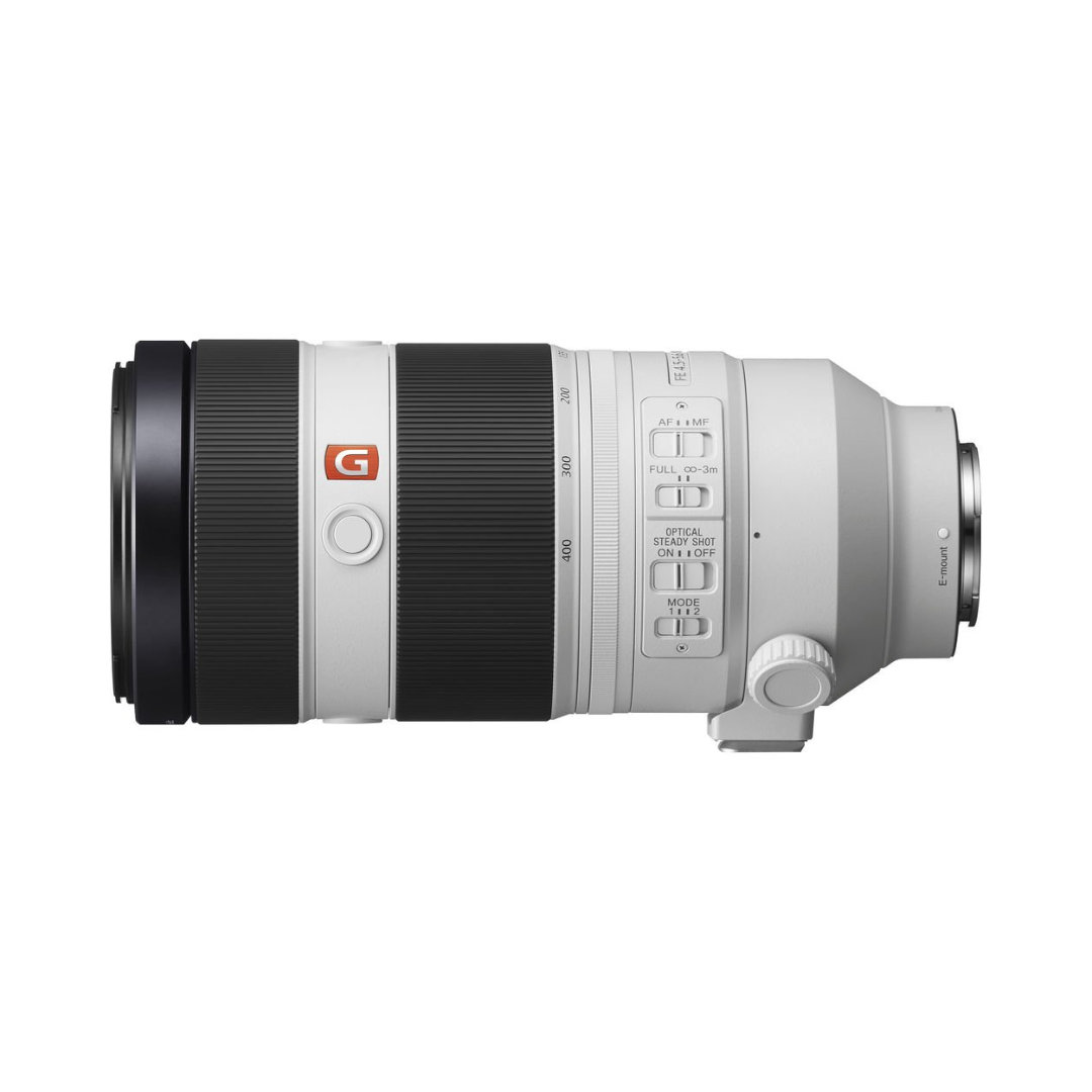 Used Sony FE 100-400mm f/4.5-5.6 GM OSS telephoto zoom lens for Sony mirrorless cameras available at Camera Club