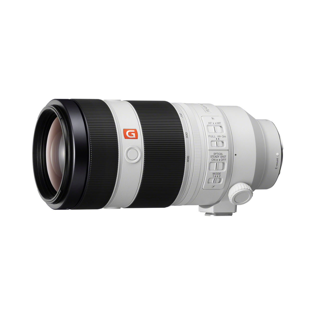 Used Sony FE 100-400mm f/4.5-5.6 GM OSS telephoto zoom lens for Sony mirrorless cameras available at Camera Club