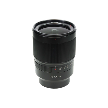 Used Sony Zeiss Distagon T* FE 35mm F1.4 ZA wide-angle mirrorless lens for Sony FE mount cameras
