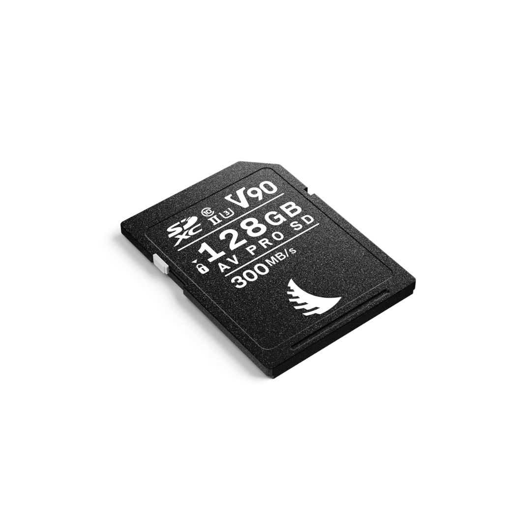 Used Angelbird AV PRO SD 128GB V90 UHS-II memory card high speed storage