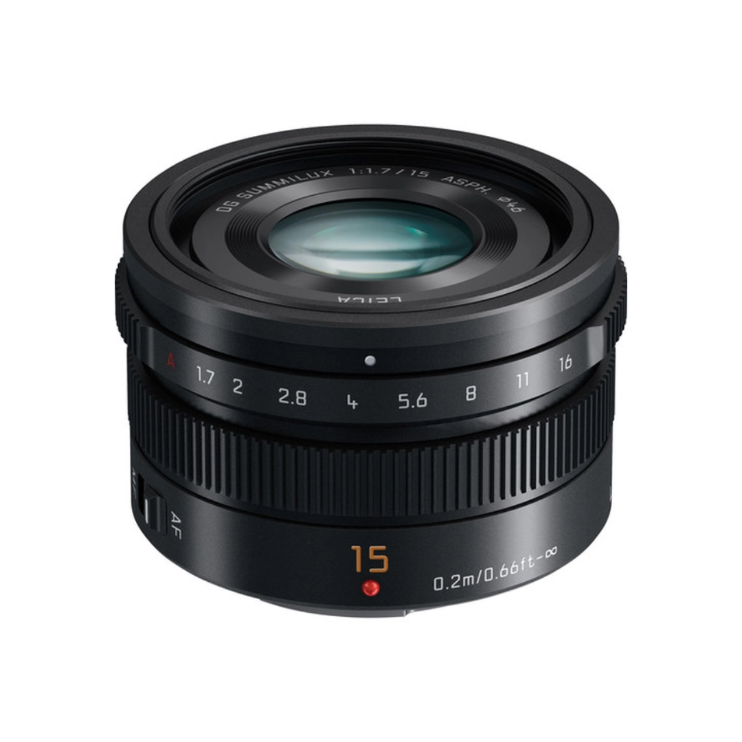 Used Panasonic Leica DG Summilux 15mm f1.7 ASPH wide angle lens Camera Club
