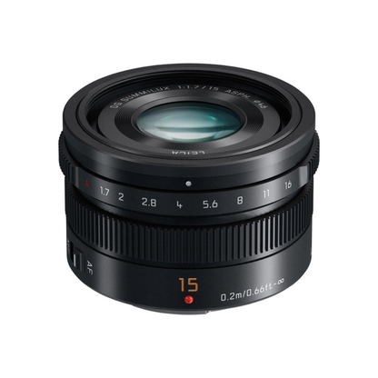 Used Panasonic Leica DG Summilux 15mm f1.7 ASPH wide angle lens Camera Club