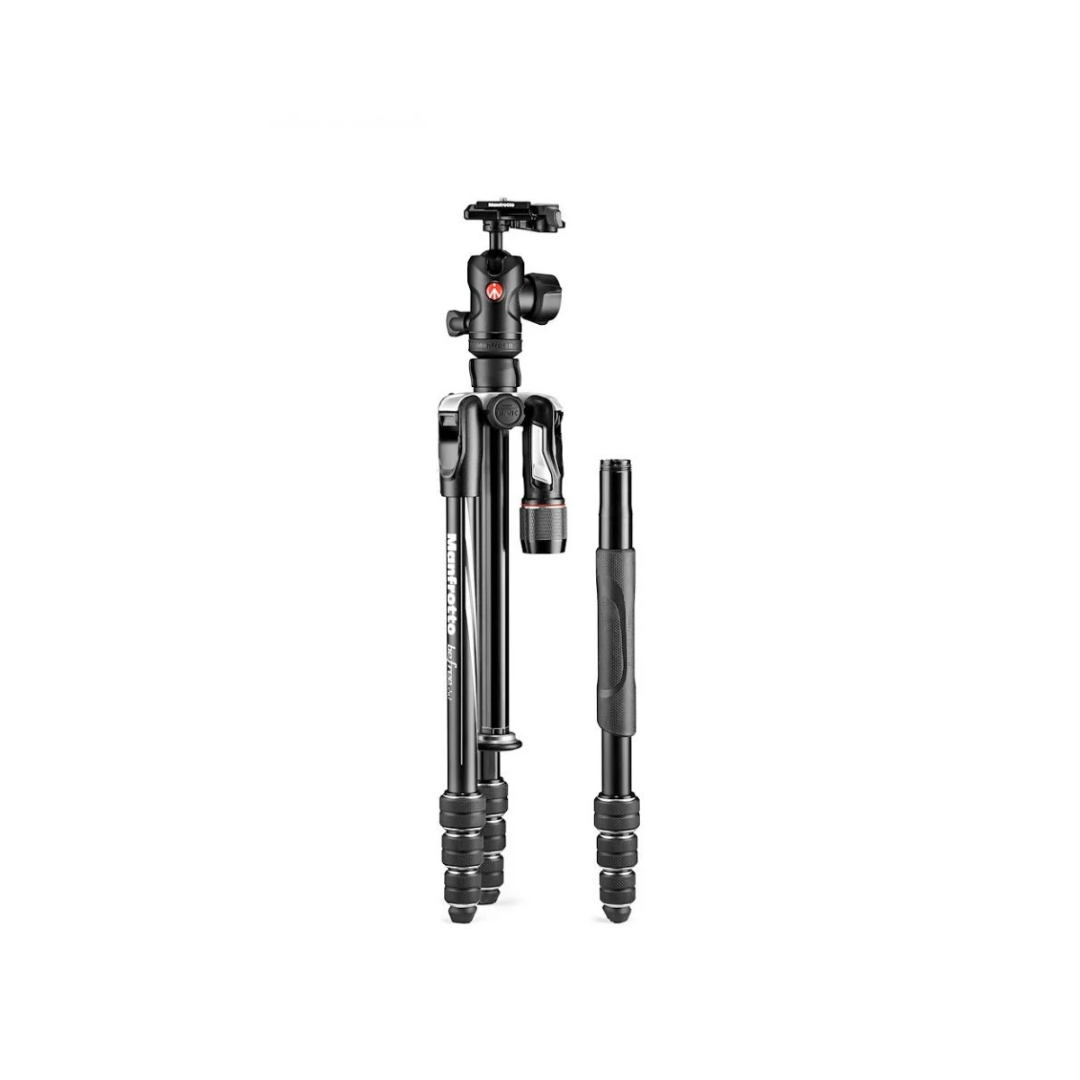 Unboxed Manfrotto Befree 2N1 Aluminum Travel Tripod Kit with Ball Head MKBFRTA4B-BHM for photography and videography