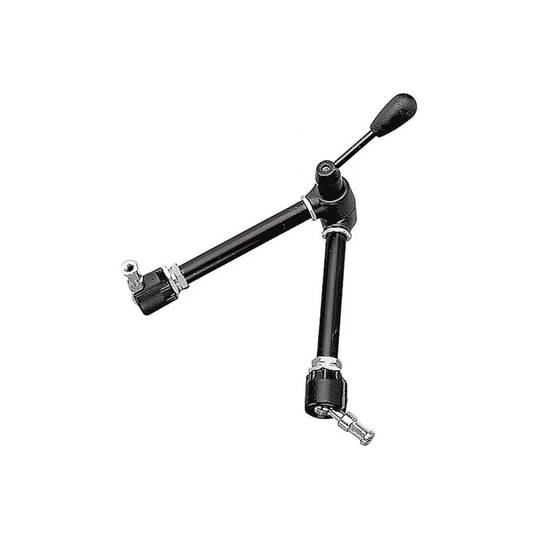 Unboxed Manfrotto 143N Magic Arm without accessory for camera, lighting, monitor, and studio mounting applications.
