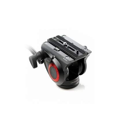 Unboxed Manfrotto MVH500AH Fluid Video Head with Flat Base for smooth video panning and professional camera support