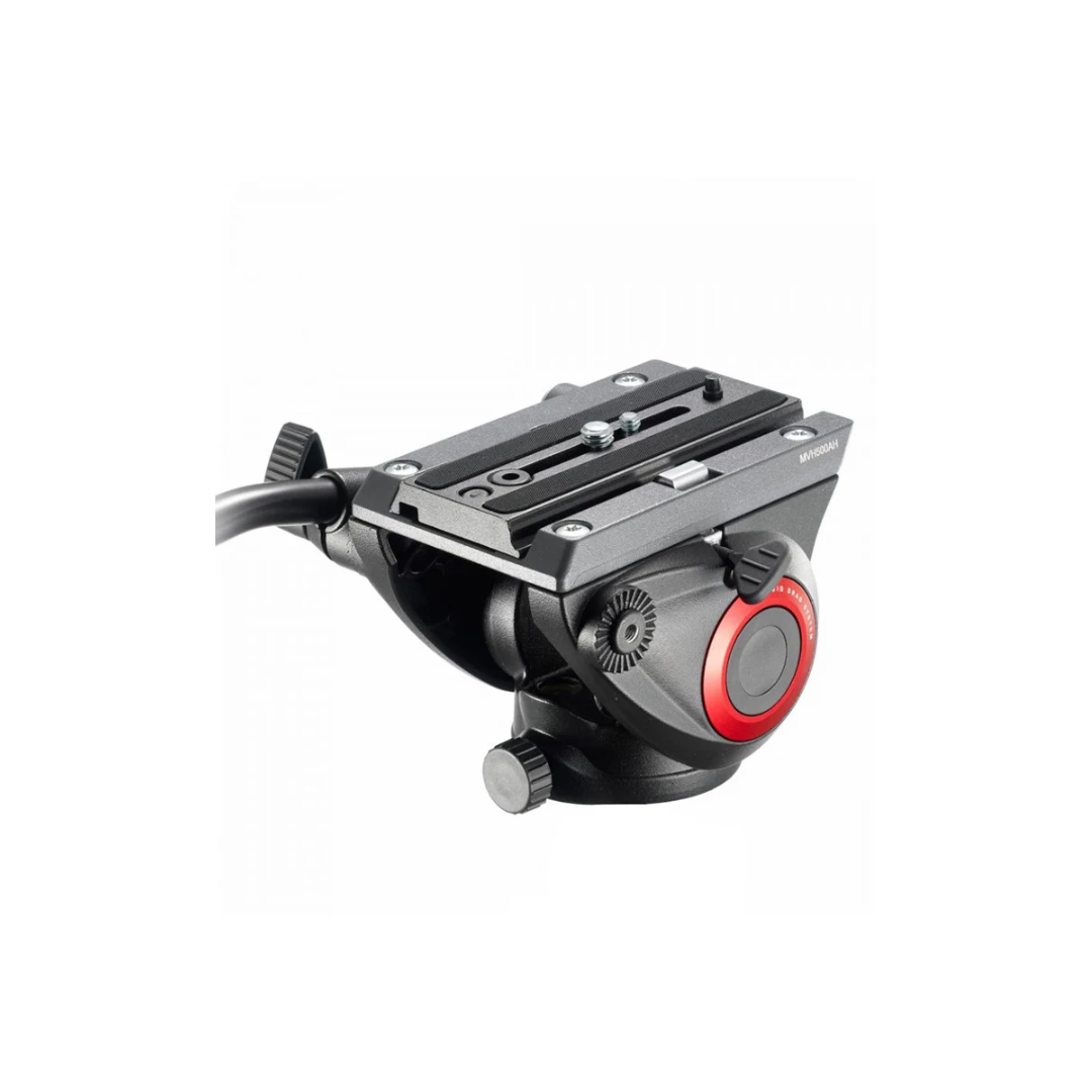Unboxed Manfrotto MVH500AH Fluid Video Head with Flat Base for smooth video panning and professional camera support