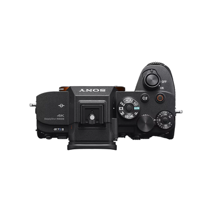 Used Sony Alpha ILCE-7SM3 Full-Frame Mirrorless Camera Body available at Camera Club with 12.1MP sensor, 4K video recording, and advanced low-light performance.