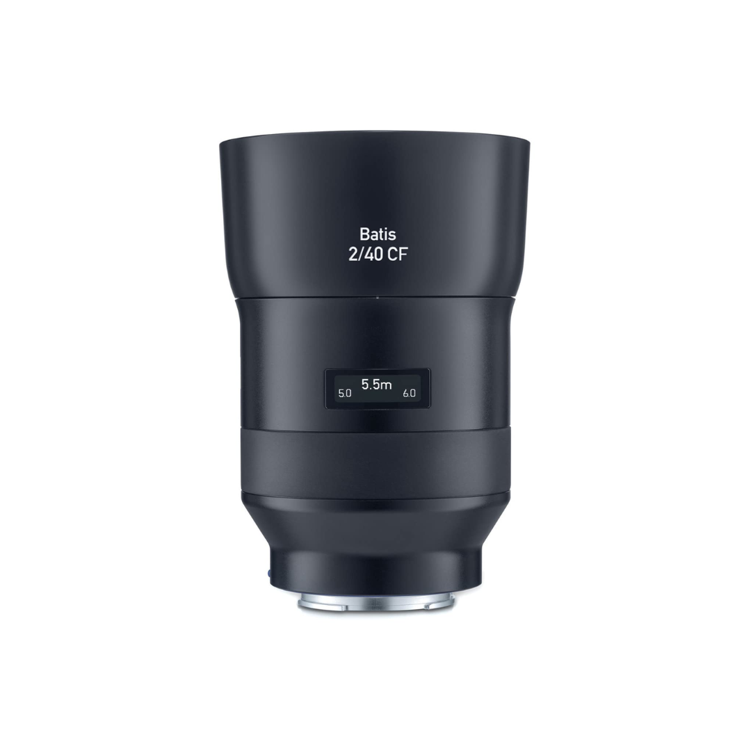 Unboxed ZEISS Batis 40mm f/2 CF autofocus lens for Sony E-mount mirrorless cameras available at Camera Club