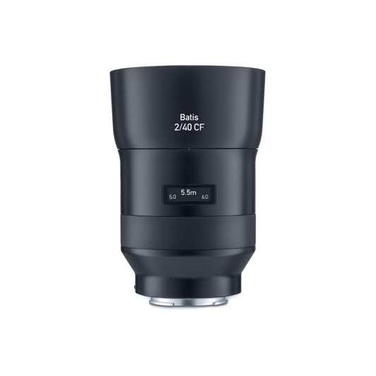 Unboxed ZEISS Batis 40mm f/2 CF autofocus lens for Sony E-mount mirrorless cameras available at Camera Club