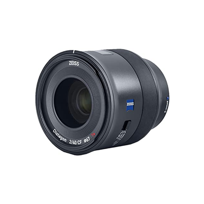Unboxed ZEISS Batis 40mm f/2 CF autofocus lens for Sony E-mount mirrorless cameras available at Camera Club