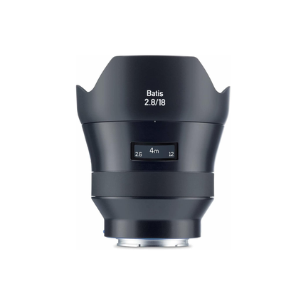 Unboxed ZEISS Batis 18mm f/2.8 ultra-wide prime lens for Sony E-mount mirrorless cameras available at Camera Club