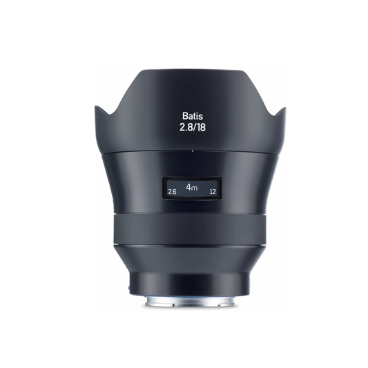 Unboxed ZEISS Batis 18mm f/2.8 ultra-wide prime lens for Sony E-mount mirrorless cameras available at Camera Club