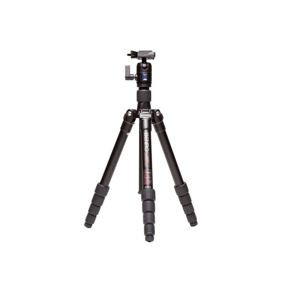 Benro Aluminum Tripod Kit A2690TBH1 with ball head, lightweight aluminum travel tripod for photography and videography.