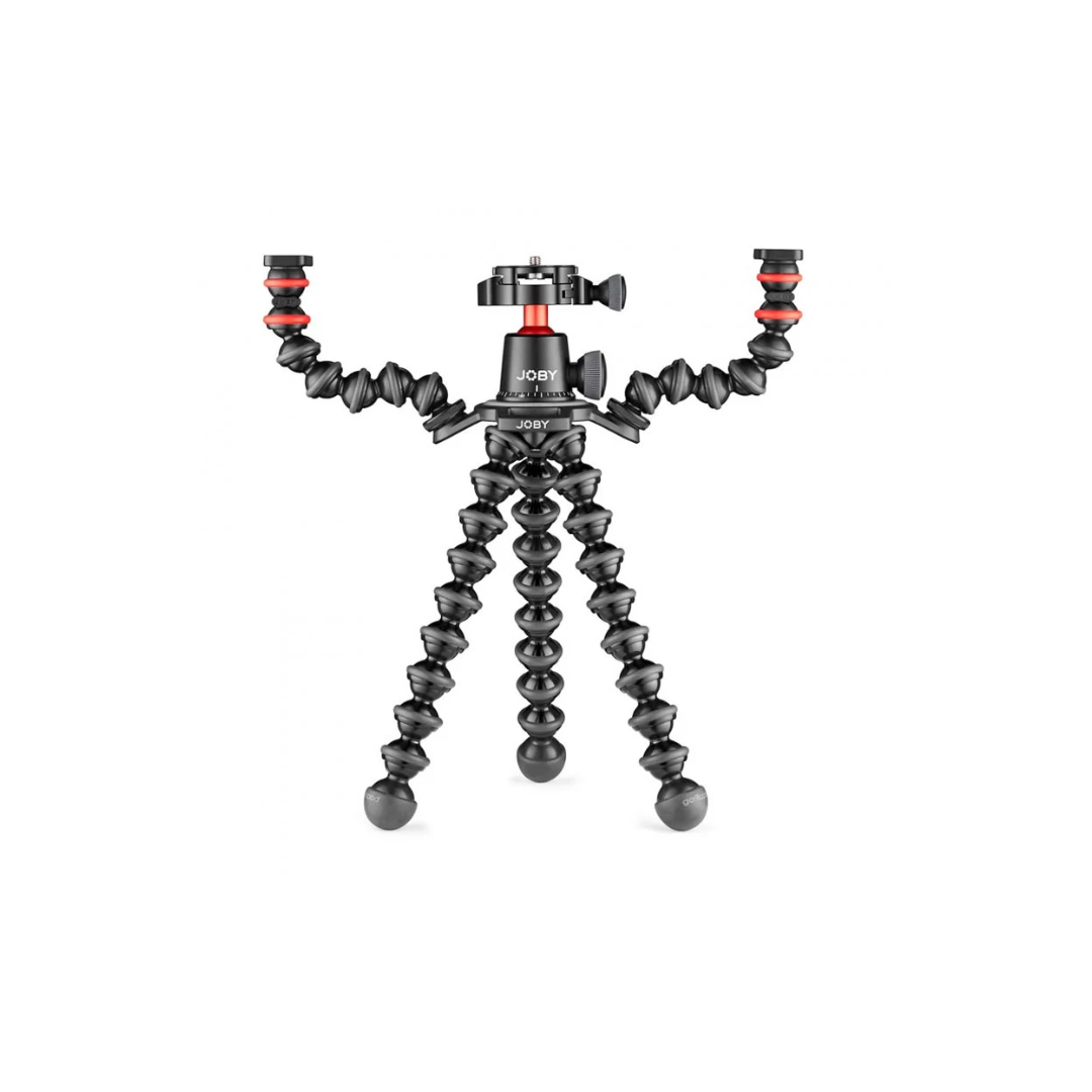 Unboxed Joby JB01567-BWW GorillaPod 3K PRO Rig Black flexible tripod with accessory mounts for mirrorless cameras, DSLR cameras, microphones, and LED lights
