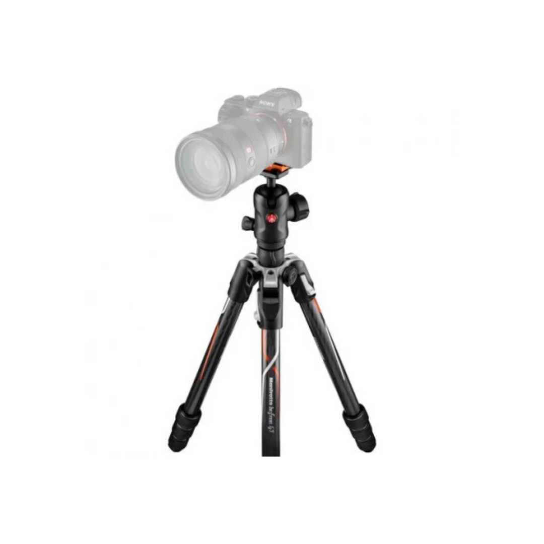 UNBOXED Manfrotto Befree GT Carbon Travel Tripod with Ball Head MKBFRTC4GTA-BH available at Camera Club