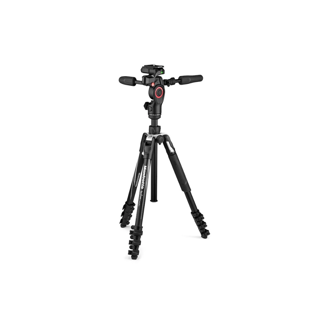 Unboxed Manfrotto Befree Advanced 3-Way Live Aluminum Travel Tripod Black MKBFRLA4BK-3W for cameras and video creators
